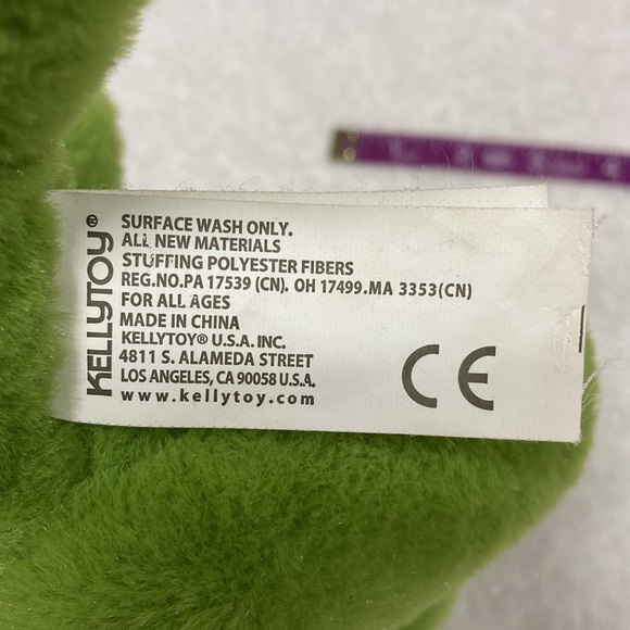 Kellytoy plush green rattle stegosaurus dinosaur - Picture 4 of 7